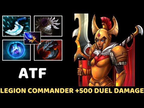 ATF [Legion Commander] +500 Duel Damage Scepter Build 7.36 Dota 2