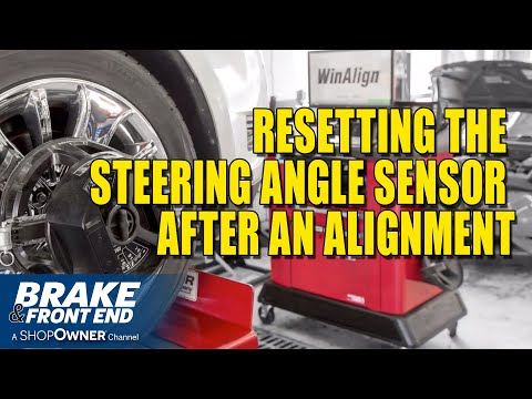 RESETTING THE STEERING ANGLE SENSOR AFTER AN ALIGNMENT