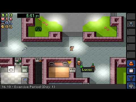 The Escapists Center Perks speedrun, Any% current patch glitchless, no prison takeover 10:59:43