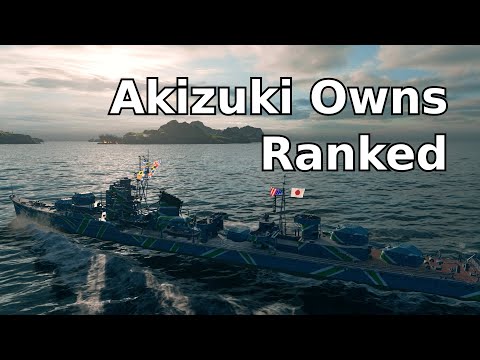 Akizuki Owns Ranked (World of Warships Ranked Battle Replay)