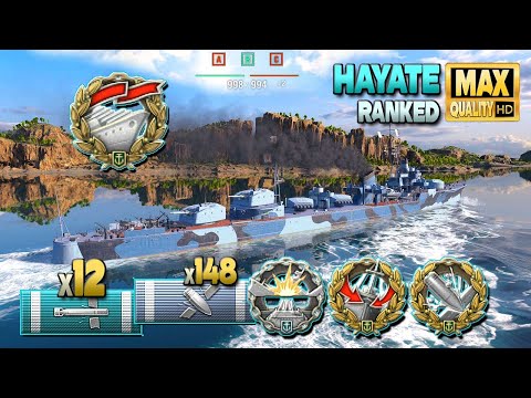 Destroyer Hayate: Ops, teammates disappeared quickly! - World of Warships