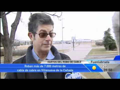 Hartos del robo de cable en Villanueva de la Cañada