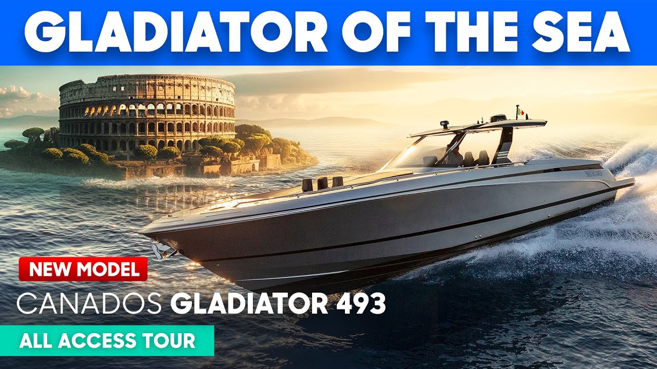 55 Knots Lightweight Carbon Fibre 1800HP Italian Beast - Canados Galdiator 493 Grand Sport