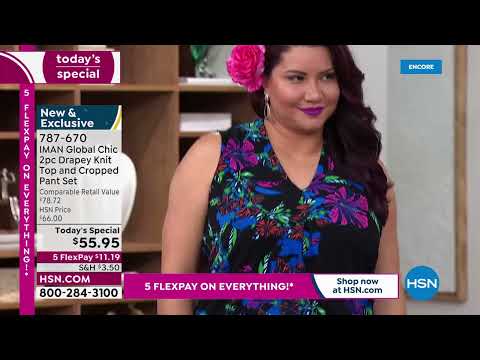 HSN | IMAN Global Chic Fashions 04.03.2022 - 06 AM