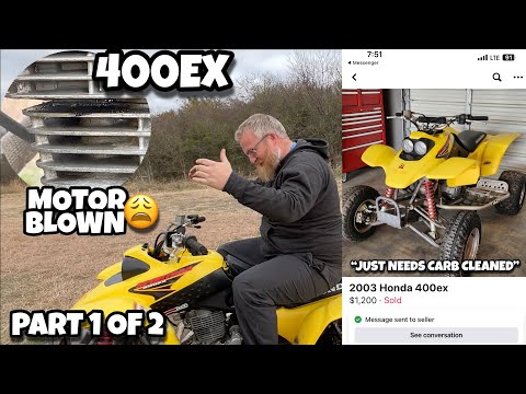 Honda 400EX | Motor blown / 440cc Big Bore Kit Motor Rebuild | Part 1 of 2