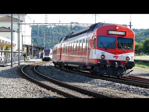 CJ RBDe 566 I 221 in Porrentruy [22.7.17]