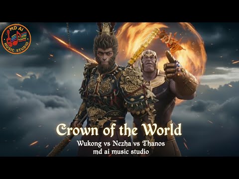 Mythology vs Marvel: Wukong & Nezha vs Thanos | Epic Fight Theme | Monkey King | Md Ai Music studio