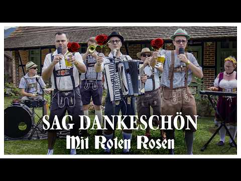 SAG DANKESCHÖN MIT ROTEN ROSEN - CLIPE (Alberto, Pórco e Loli | Música Alemã | Cover Andreas Hauff)