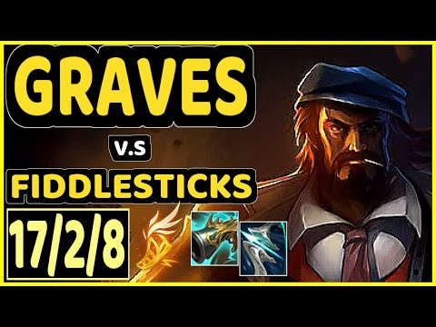 DJOKO (GRAVES) vs FIDDLESTICKS - 17/2/8 KDA JUNGLE GAMEPLAY - EUW Ranked MASTER