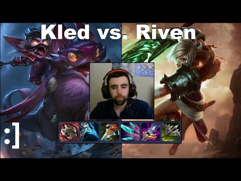Kled vs. Riven (Masters) - What if we gank him again. (facecam full gameplay)