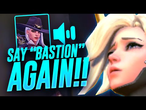 "SAY BASTION ONE MORE TIME" TRIGGERED ASHE FLAMES TEAM - Overwatch