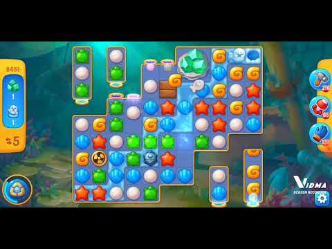Fishdom. 8451 level no boosters and diamonds. 15 moves