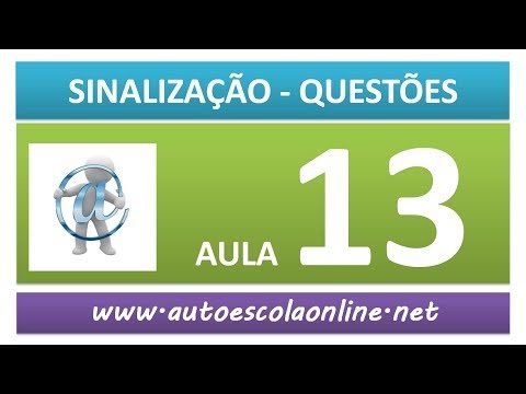 #40 Sinalização de Trânsito - Prova Simulada Resolução de Questões II