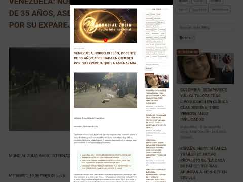 VENEZUELA: NORBELIS LEÓN, DOCENTE DE 35 AÑOS, ASESINADA EN COJEDES POR SU EXPAREJA QUE LA AMENAZABA
