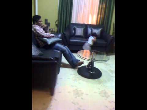 Rudaina talking on the phone