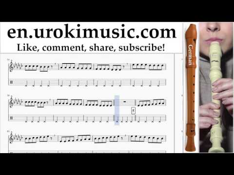 How to Play Recorder G. Katy Perry Rise Part#1 Melody School Learn Class Course Tutorial Sheet
