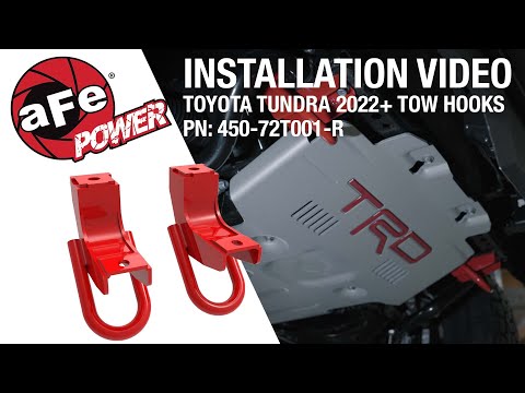 aFe POWER 3rd Gen Toyota Tundra V6 ¾” Tow Hook Install
