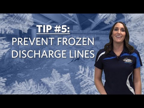 Tip #5: Prevent Frozen Discharge Lines