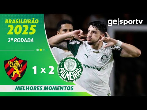 SPORT 1 X 2 PALMEIRAS | MELHORES MOMENTOS | 2ª RODADA BRASILEIRÃO | ge.globo