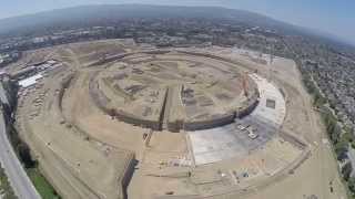 Apple Campus 2 construction video - August 2014 - shot with GoPro