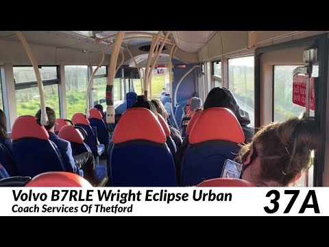 **Bonus Short Video** Coach Services Of Thetford Volvo B7RLE Wright Eclipse Urban HF05 HXE