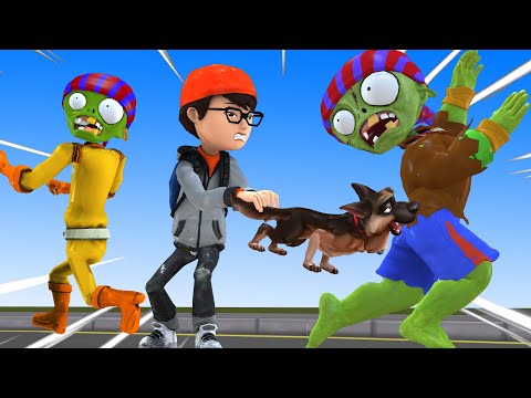 Good Giant NickHulk Rescue Poor Dog From Brother Giant Zombie - Scary Teacher 3D Funny Animation