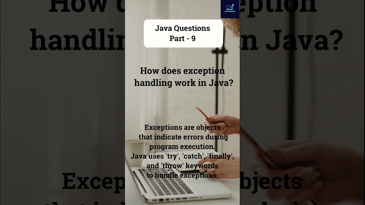 🚀 #TechoMarathiShorts Ep. 9: Java Interview Q&A - Exception Handling Explained! || Java Programming