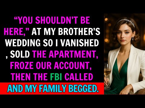 My Brother Said on His Wedding Day: “It’s Better If You’re Not Here.” So I Vanished—Then FBI Called.