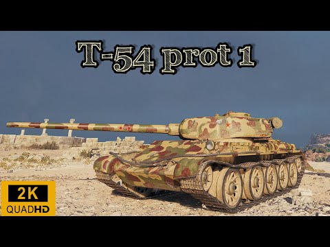 T-54 first prototype - Airfield map - 9 kills - 4,8k damage World of Tanks replay