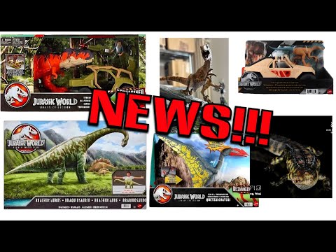 NEWS!!! New Mattel Tyrannosaurus, Quetzalcoatlus, Brachiosaurus & more revealed!!!
