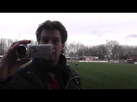 Kersttoernooi Alphense Boys: VV De Meern C1 - AFC '34 C1 3-1 Cameraman mist goal door grens