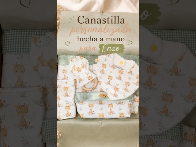 Vídeo relacionado con BALÚ Cesta Bebé Recién Nacido (5 Piezas), Manta Bebé Personalizada, Babero Bandana, Mordedor, Chupetero Y Tarjeta Madera Bienvenida, Canastilla Bebe Personalizada. Regalo Bautizo
