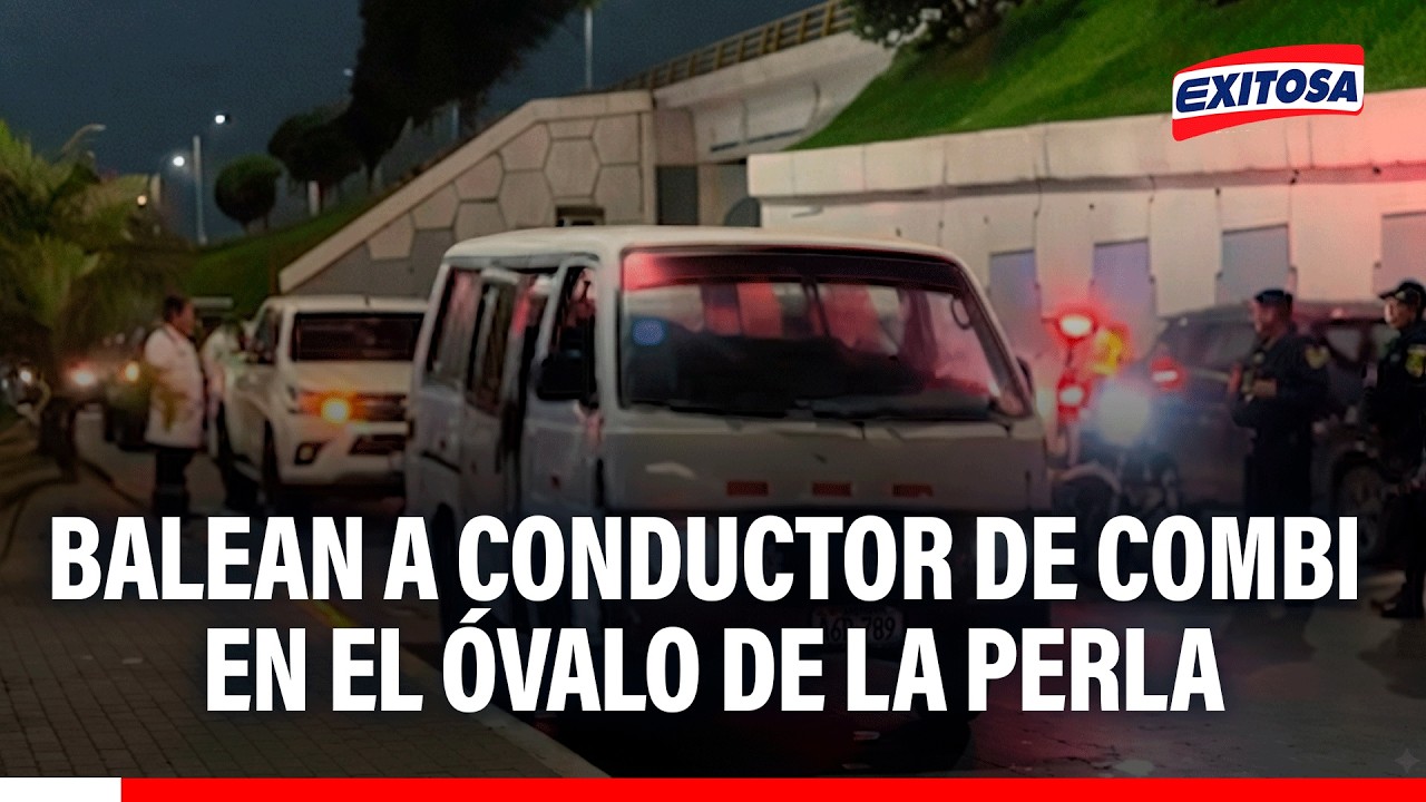 🔴🔵 Ataque armado contra combi en el óvalo de La Perla deja al conductor de la unidad herido