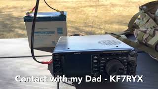 Testing a new antenna for portable use