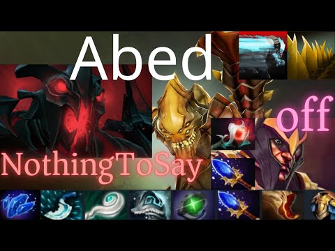 Abed Sand King vs NothingToSay Shadow Fiend, Timado Weaver, Earthshaker - rip Weaver - dota2