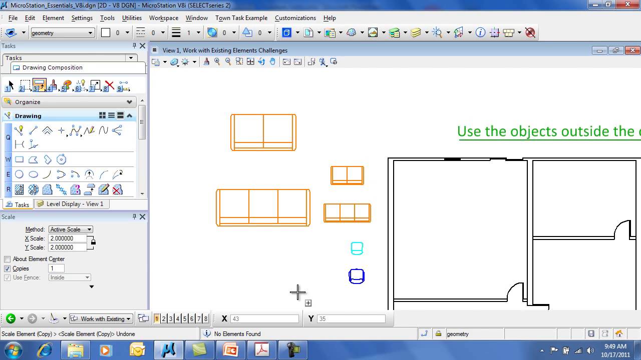 MicroStation Essentials Scale