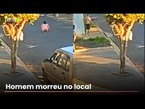 Vídeo mostra homem avançando contra PMs após tentar invadir casa em Cristais Paulista
