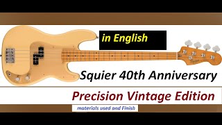 Video thumbnail for Squier 40th Anniversary  Precision Bass Vintage Edition by Ruby Dimas Studio