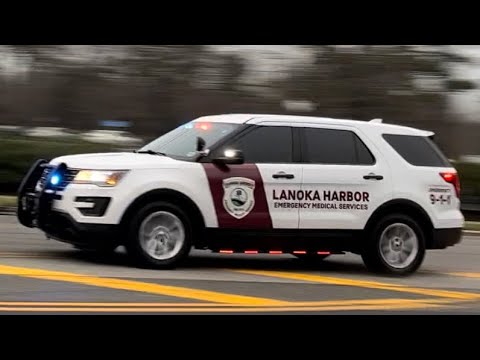 *RARE HAULING AND HILO* Lanoka Harbor EMS Lieutenant 262 Responding Code 3 to a Unconscious Person