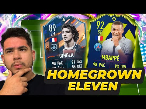 Homegrown Eleven w/ 92 Mbappe & 89 Ginola!