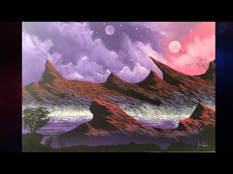 Learn How To Paint a Space Scape #549