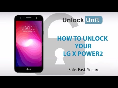 HOW TO UNLOCK LG X power2