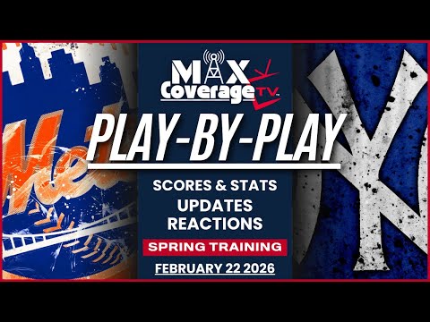 🔴LIVE - New York Mets vs New York Yankees - Play-By-Play - Spring Training (2/22/26)