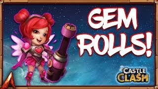 Castle Clash Rolling 150k Gems for heartbreaker!