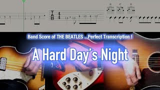 Download Lagu Score / TAB : A Hard Day's Night- The Beatles - guitar, bass, drums, piano, percussions Thumbnail