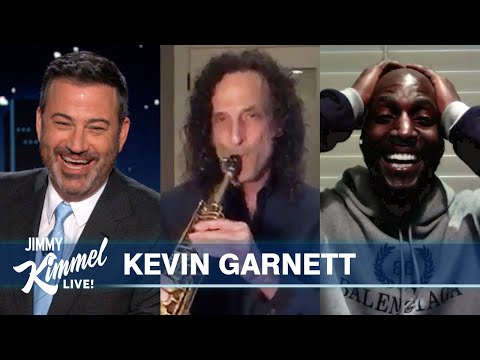 Watch Kevin Garnett Get Surprised By His Favorite Musician Kenny G On Jimmy Kimmel