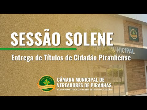SESSÃO SOLENE