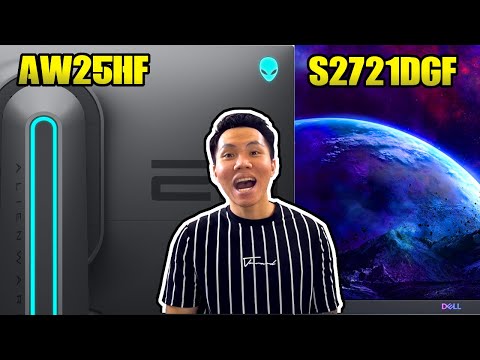 My 2 NEW Gaming Monitors (Unboxing)! - Alienware AW2521HF and S2721DGF