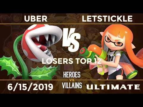 Heroes vs Villains: Losers Top 12 - Uber (Pirhana Plant) vs LetsTickle (Inkling)