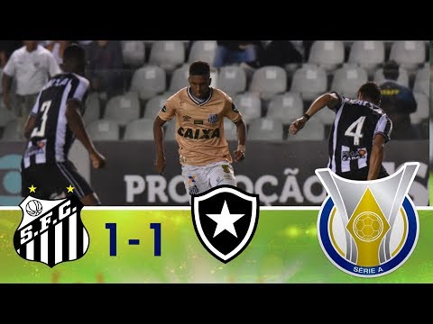 Melhores momentos - Santos 1 x 1 Botafogo - Campeonato Brasileiro (21/11/2018)
